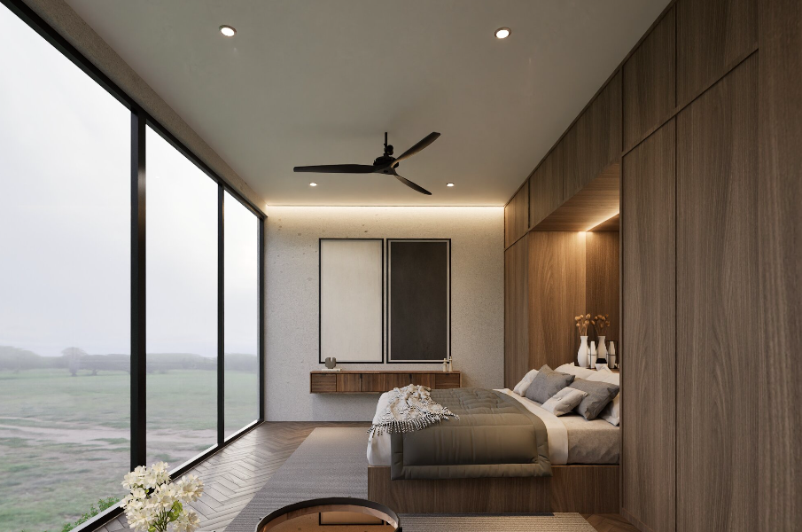 Bali heart projects Tiba living  ocean view villa's interior view